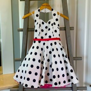 Girls custom made 50’s style dress